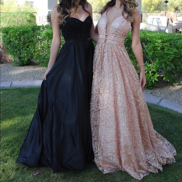 Jovani rose gold prom dress - Picture 6 of 8